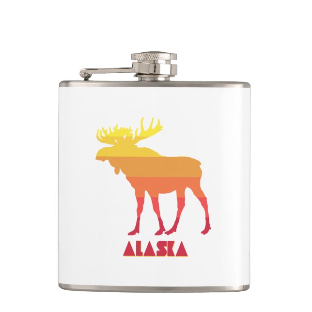 Alaska Moose Hip Flask (Front)