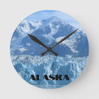 Alaska Mountain Glacier Meets the Ocean