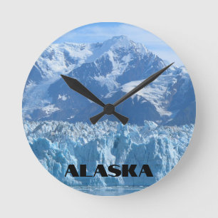 Alaska Mountain Glacier Meets the Ocean Round Clock