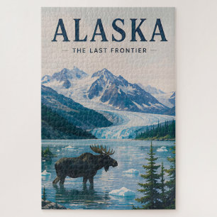 🏔️ Alaska Mountain Glacier Wildlife Views Jigsaw Puzzle