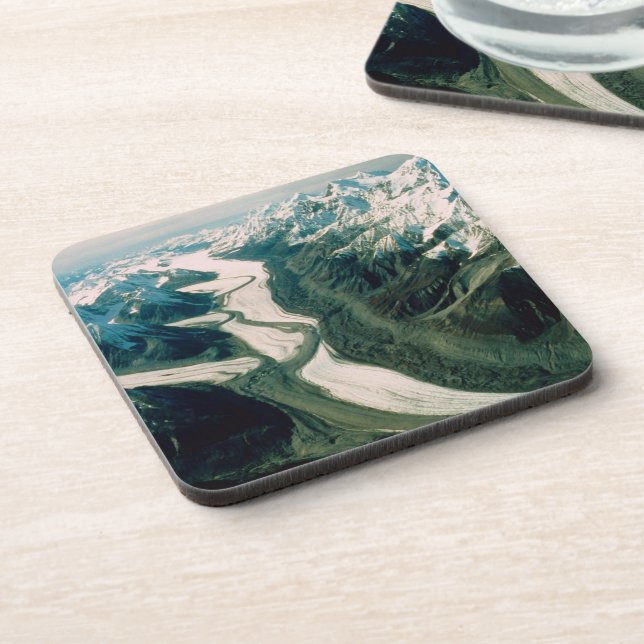 Alaska Mountain Range-Aerial View Coaster (Left Side)