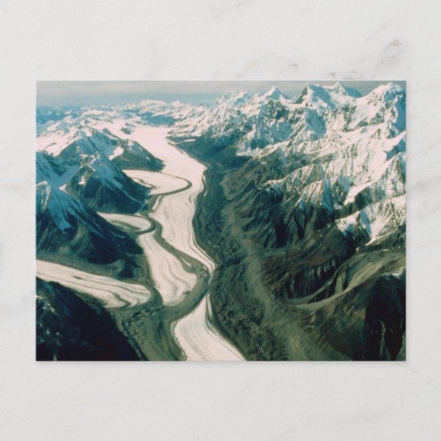 Alaska Mountain Range-Aerial View Postcard (Front)