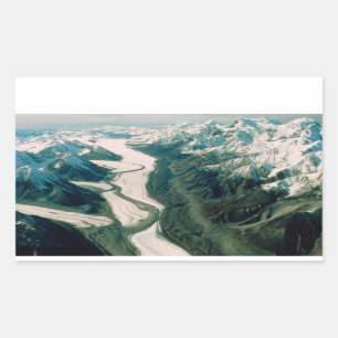 Alaska Mountain Range-Aerial View Sticker