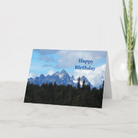 Alaska Mountain Range Photo Birthday