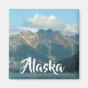 Alaska Mountains Landscape Photo Magnet