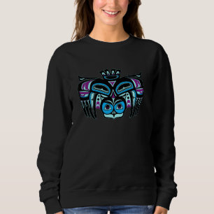Alaska Native American Style Tlingit Haida Indian Sweatshirt