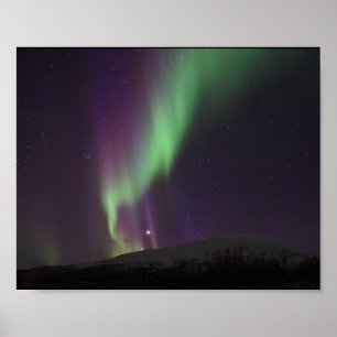 Alaska Northern Lights Sky Night Beautiful Poster