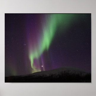 Alaska Northern Lights Sky Night Beautiful Poster