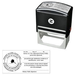 Alaska Notary Public Acknowledgement Stamp