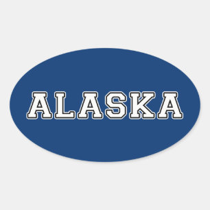 Alaska Oval Sticker
