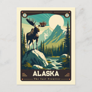 Alaska   Patriotic Spirit Vintage Postcard