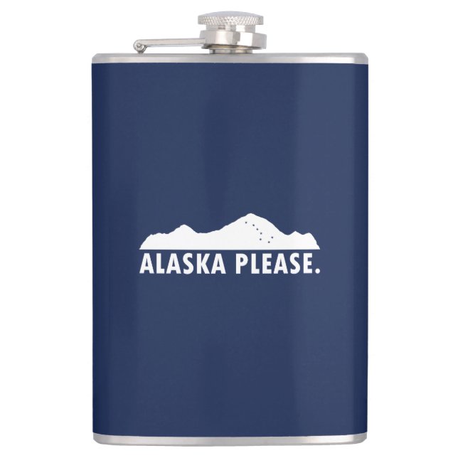 Alaska Please Hip Flask (Front)