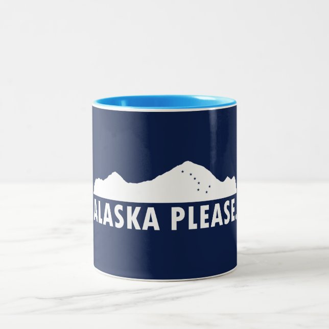 Alaska Please Two-Tone Coffee Mug (Center)