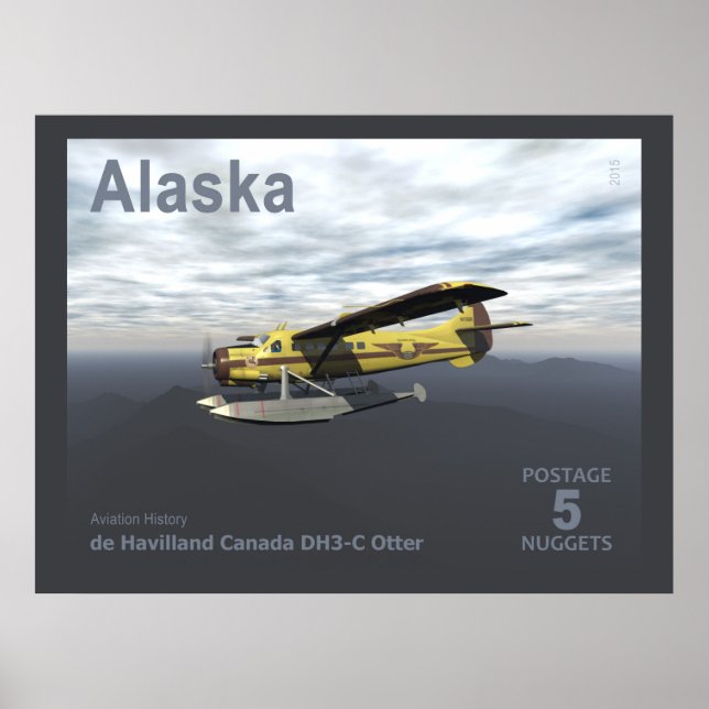 Alaska Postage - de Havilland DH3-C Otter Poster (Front)