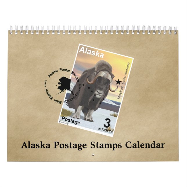 Alaska Postage Stamps Calendar (Cover)