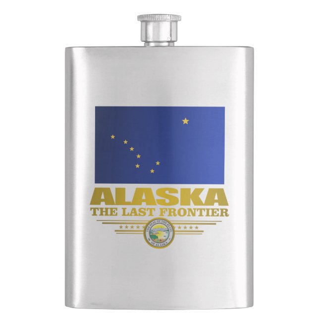 Alaska Pride Hip Flask (Front)