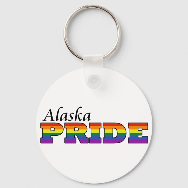 Alaska Pride Keychain (Front)