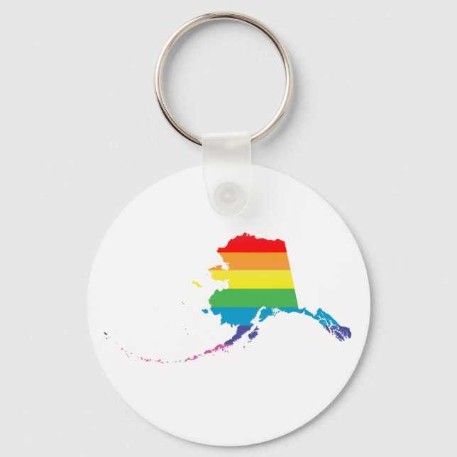 alaska pride. keychain (Front)
