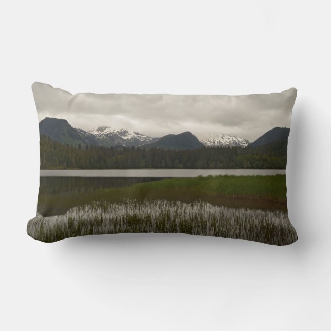 Alaska Pure Scenic View. Lumbar Pillow (Front)