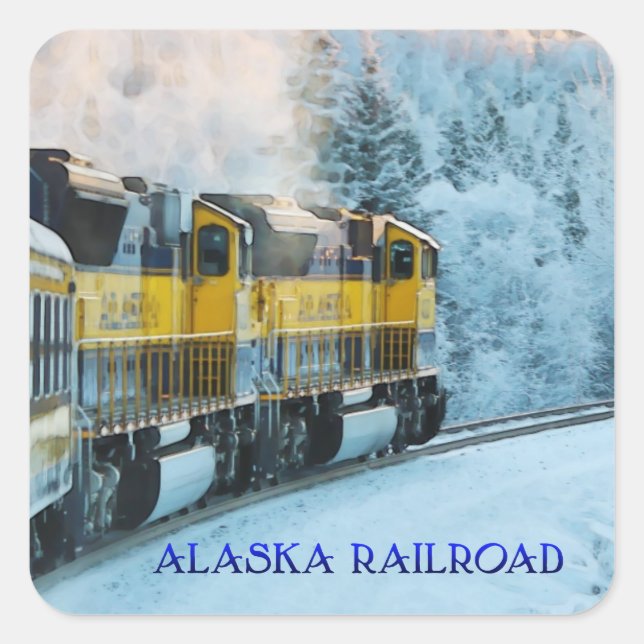 Alaska Railroad - Envelope Stickers (Front)