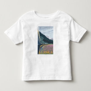 Alaska Railroad Scene - Girdwood, Alaska Toddler T-shirt