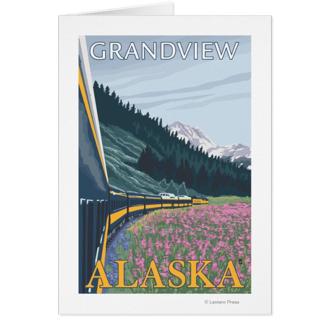 Alaska Railroad Scene - Grandview, Alaska (Front)