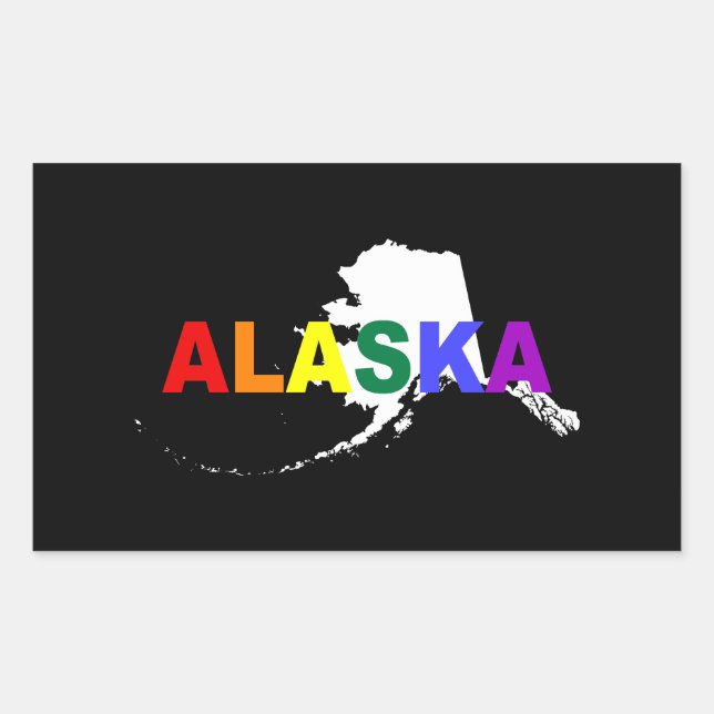 Alaska Rainbow State 2 Sticker (Front)