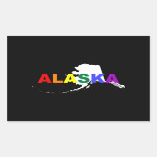 Alaska Rainbow State 2 Sticker
