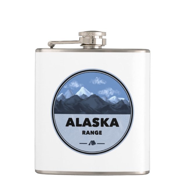 Alaska Range Camping Hip Flask (Front)