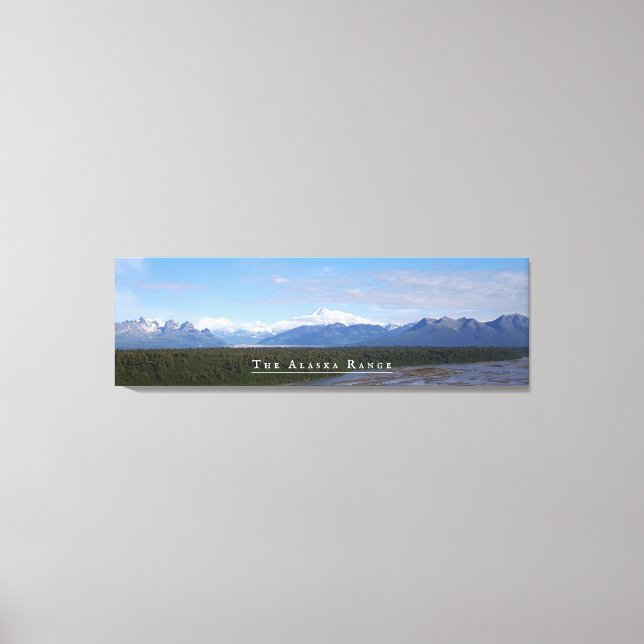 Alaska Range Landscape Stretched Canvas Print (Front)