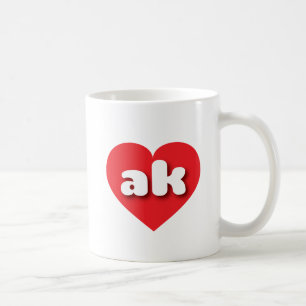Alaska red heart - I love ak Coffee Mug