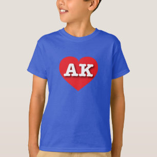 Alaska Red Heart - I love AK T-Shirt