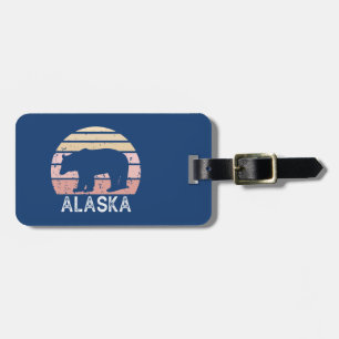 Alaska Retro Bear Luggage Tag