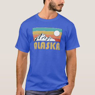 Alaska Retro Vintage Alaska Mountain Souvenir Gift T-Shirt