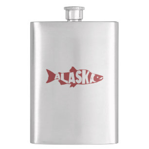 Alaska Salmon Hip Flask