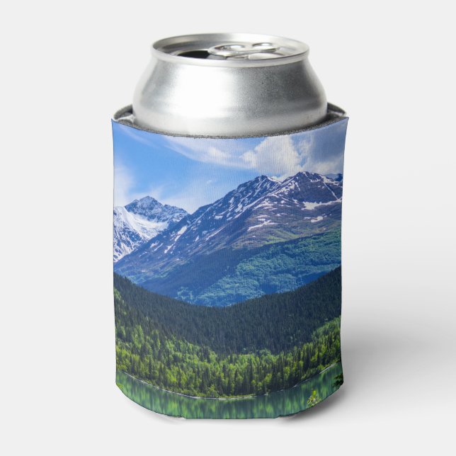 Alaska Scenic Byway Mountain Can Cooler (Can Front)