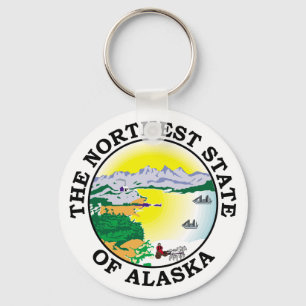 Alaska sign keychain