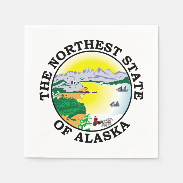 Alaska sign napkin (Front)