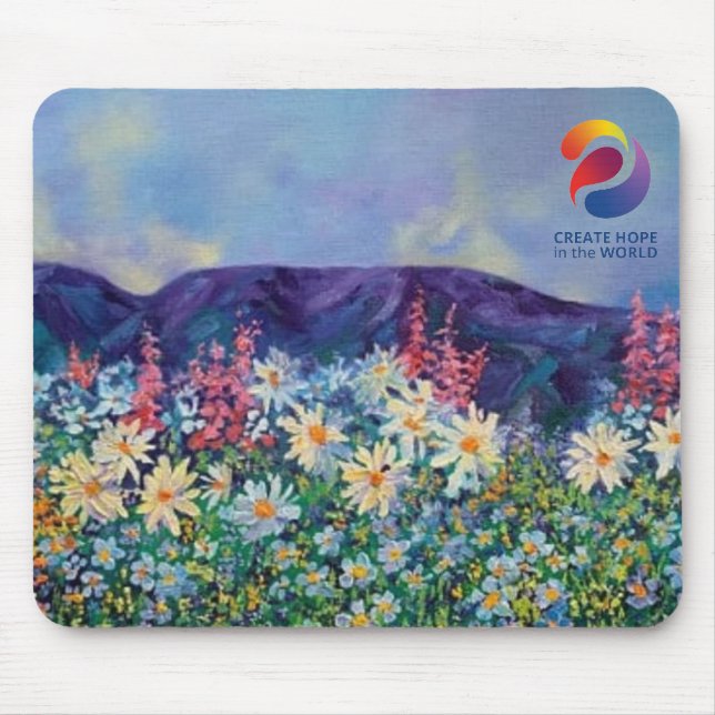 alaska sleeping lady _rotary Mousepad (Front)