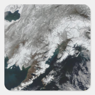 Alaska Square Sticker