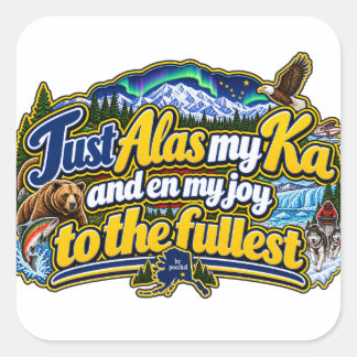 Alaska  square sticker