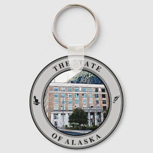 Alaska State Capitol Keychain