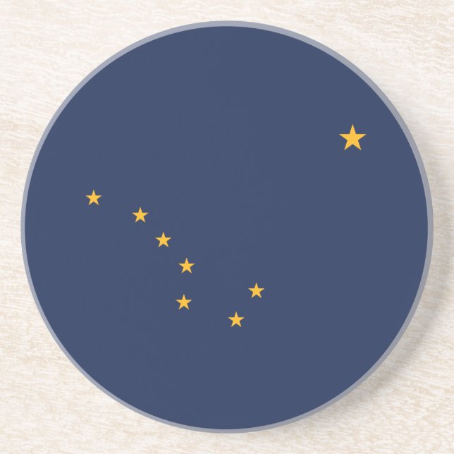 Alaska State Flag Coaster (Front)