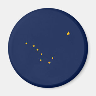 Alaska State Flag Design Magnet