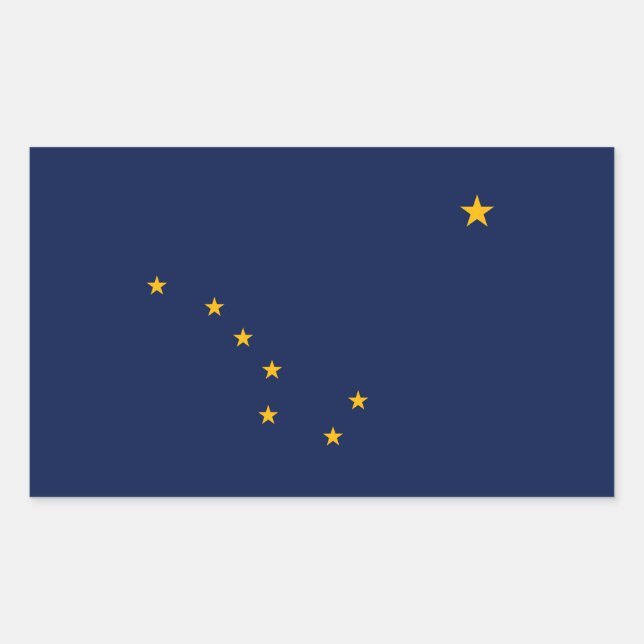 Alaska State Flag Design Sticker (Front)