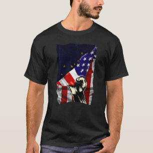 Alaska State Flag Distressed US American Patriotic T-Shirt