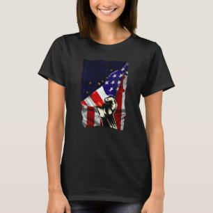 Alaska State Flag Distressed US American Patriotic T-Shirt