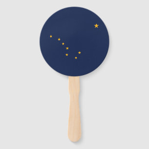 Alaska State Flag Hand Fan