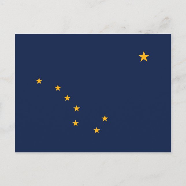 Alaska State Flag Postcard (Front)