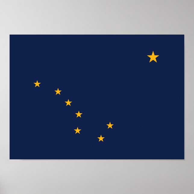 Alaska State Flag Poster (Front)